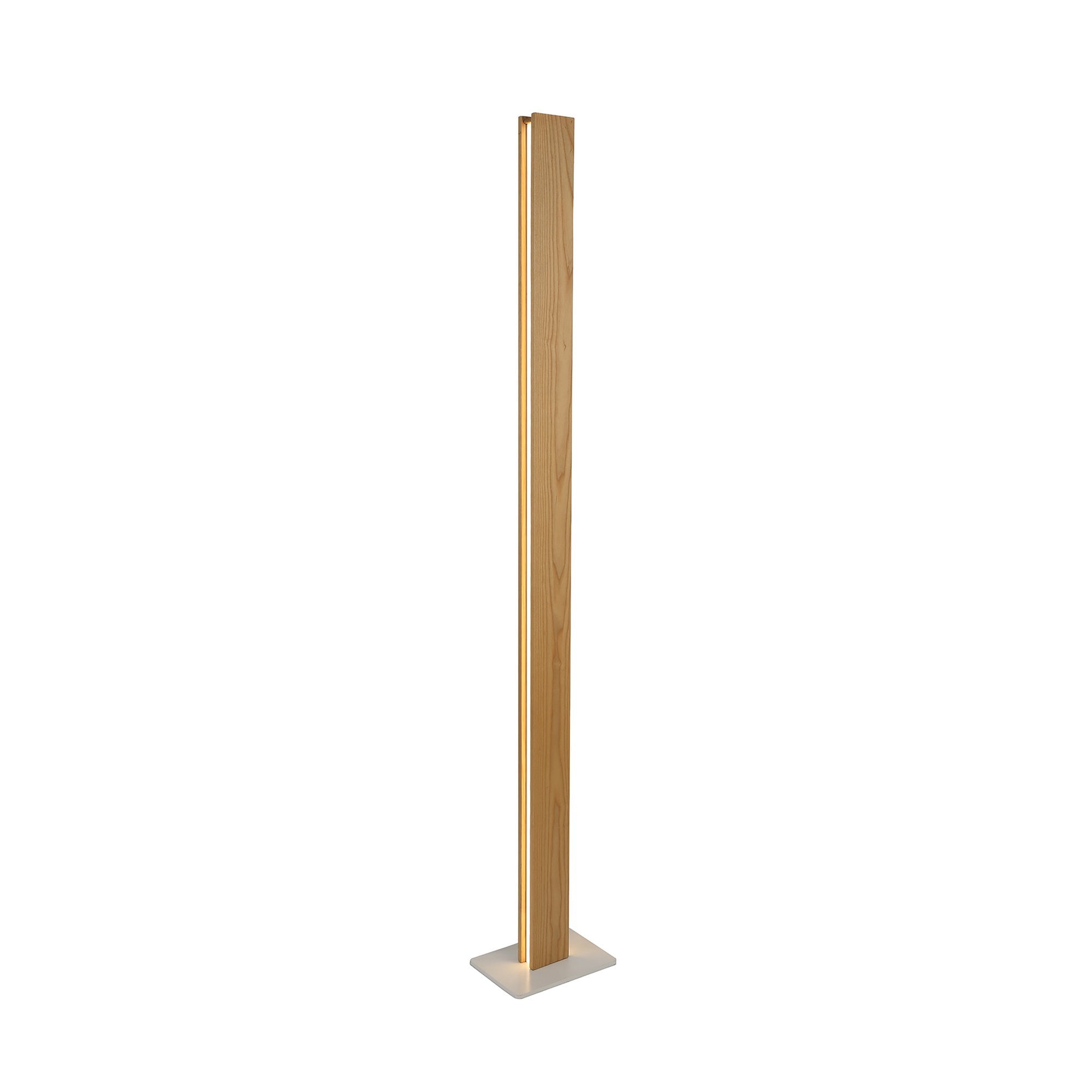 Aline Floor  Lamp LED Medium Oak/Matt White