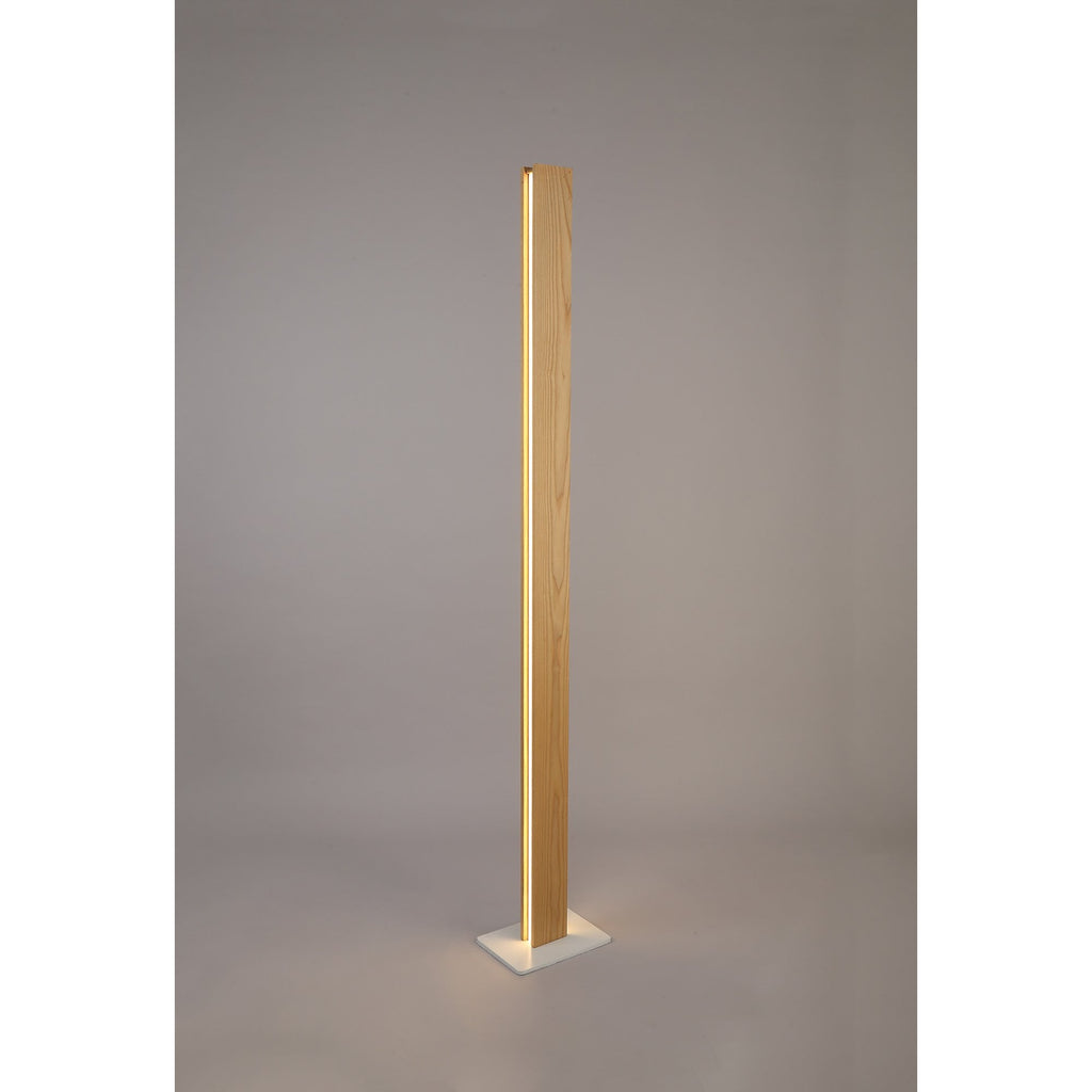 NL71919 Aline Floor Lamp LED Medium Oak/Matt White