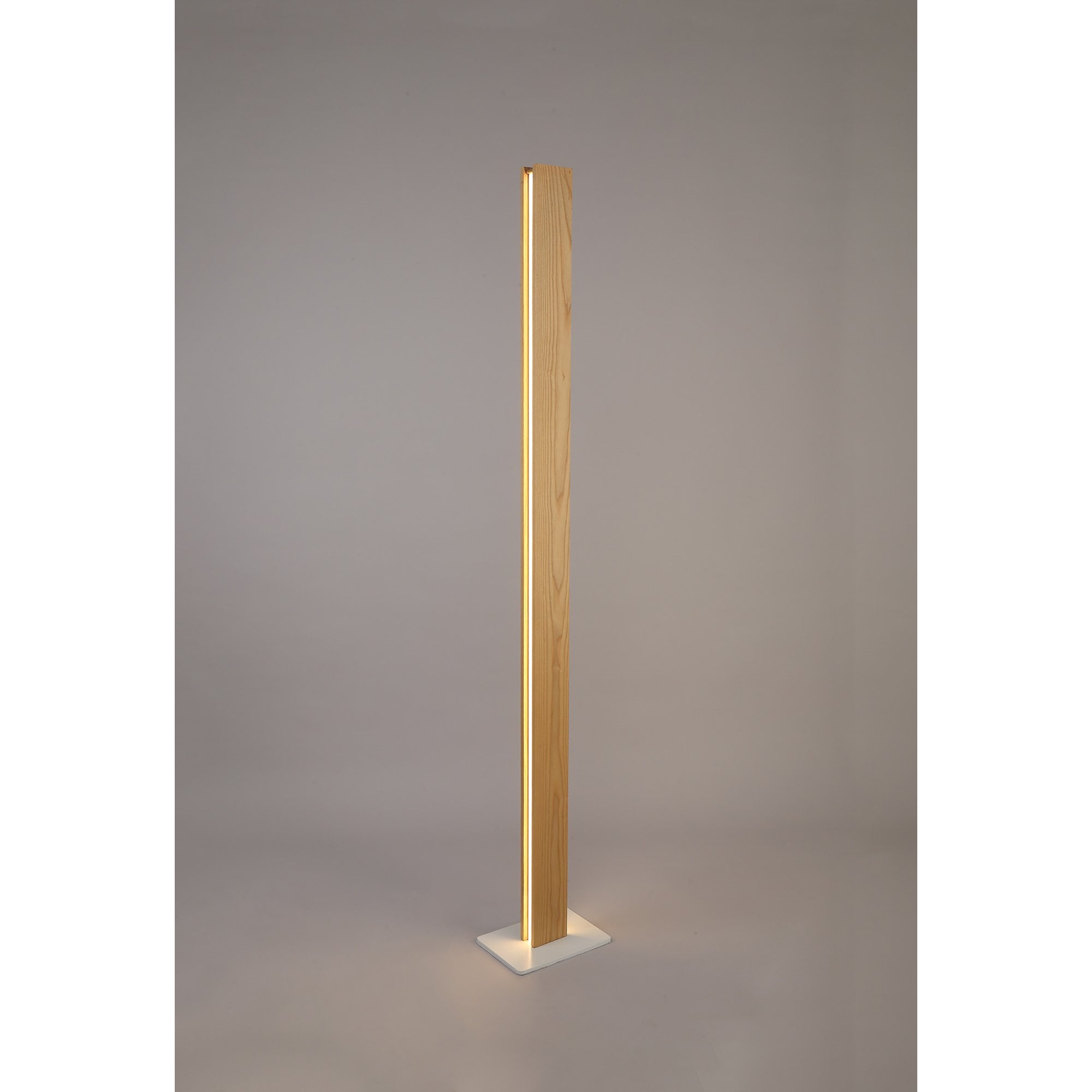 Aline Floor  Lamp LED Medium Oak/Matt White