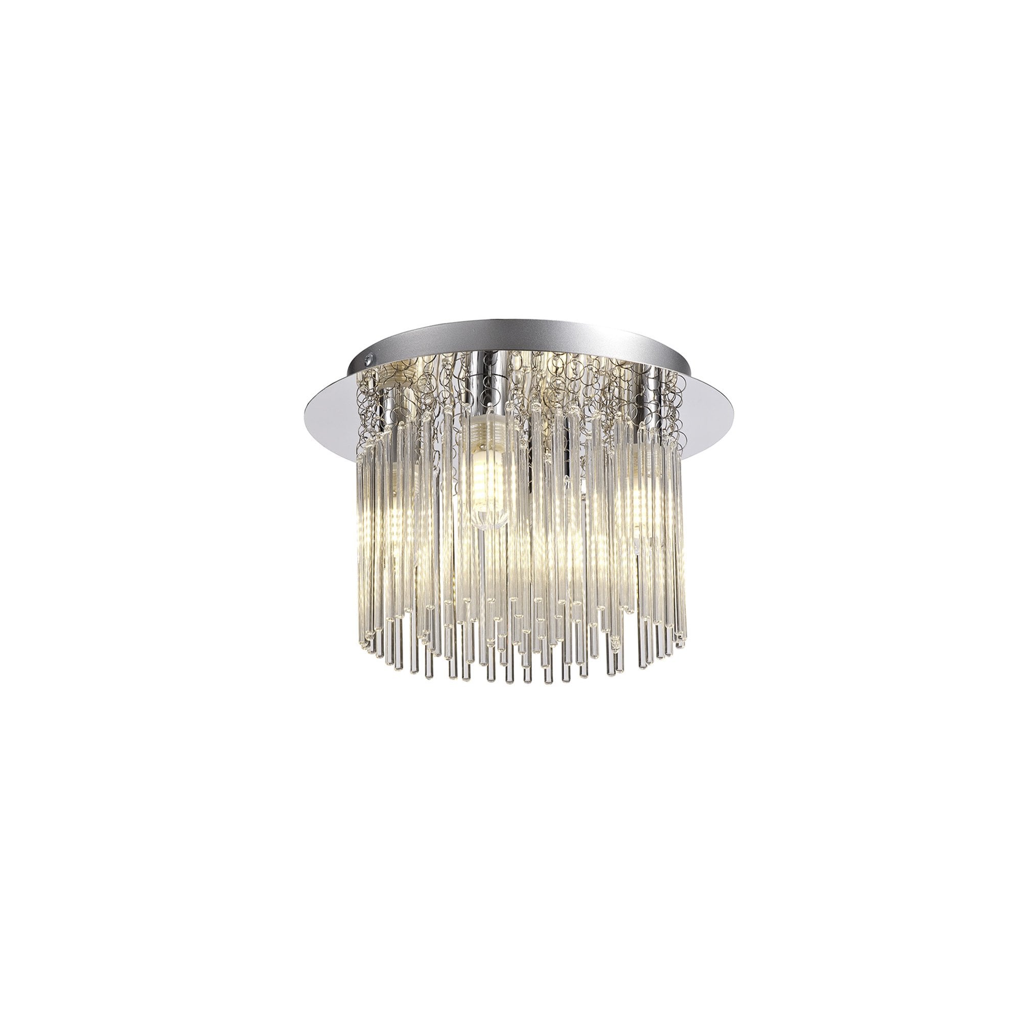 NL70589 Annie Bathroom Ceiling 4 Light Polished Chrome/Clear Glass