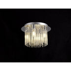 NL70589 Annie Bathroom Ceiling 4 Light Polished Chrome/Clear Glass