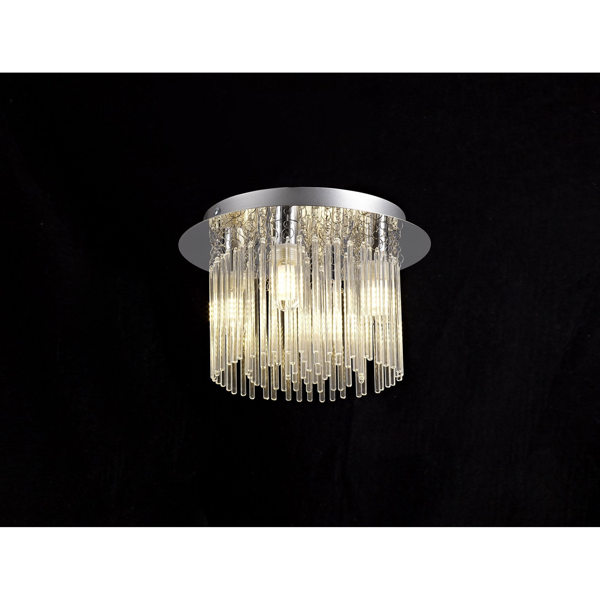NL70589 Annie Bathroom Ceiling 4 Light Polished Chrome/Clear Glass