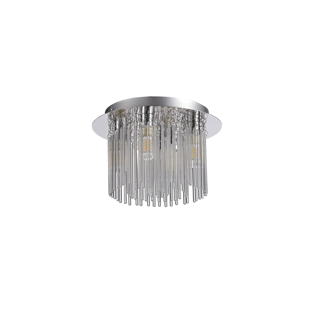 NL70589 Annie Bathroom Ceiling 4 Light Polished Chrome/Clear Glass
