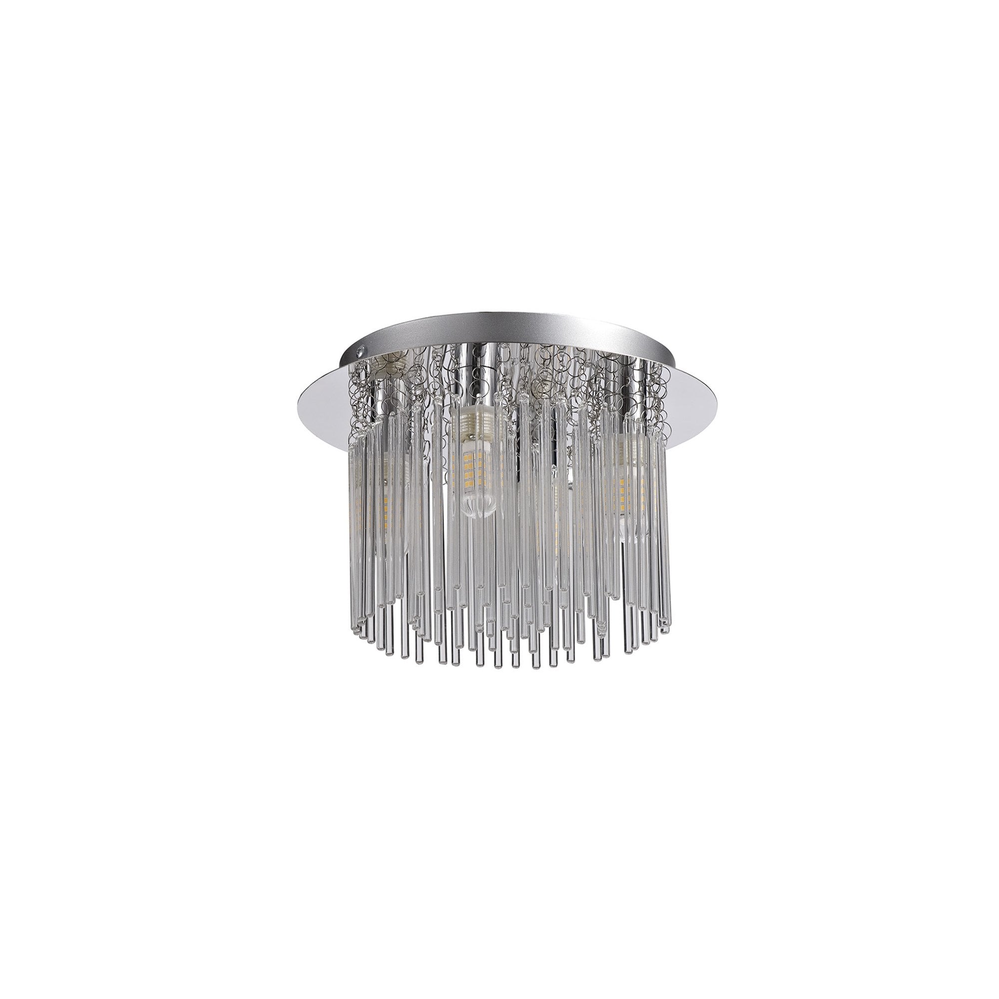 NL70589 Annie Bathroom Ceiling 4 Light Polished Chrome/Clear Glass
