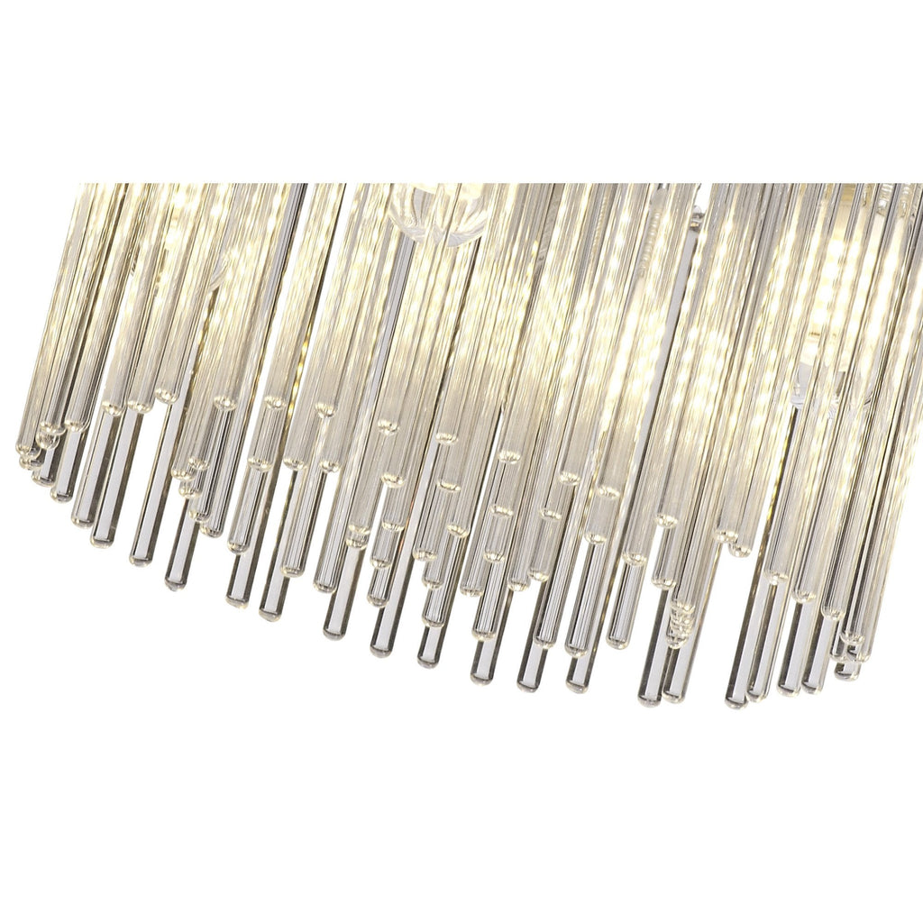 NL70589 Annie Bathroom Ceiling 4 Light Polished Chrome/Clear Glass