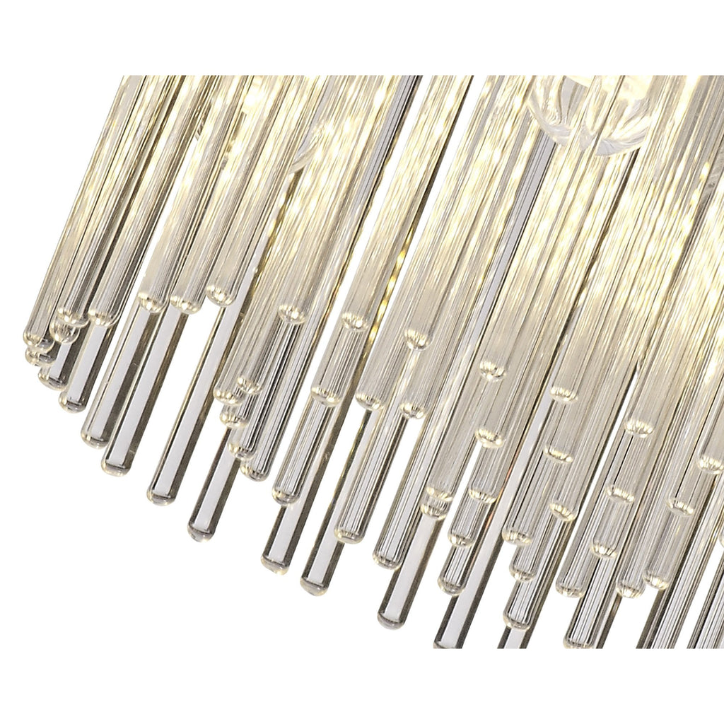 NL70589 Annie Bathroom Ceiling 4 Light Polished Chrome/Clear Glass