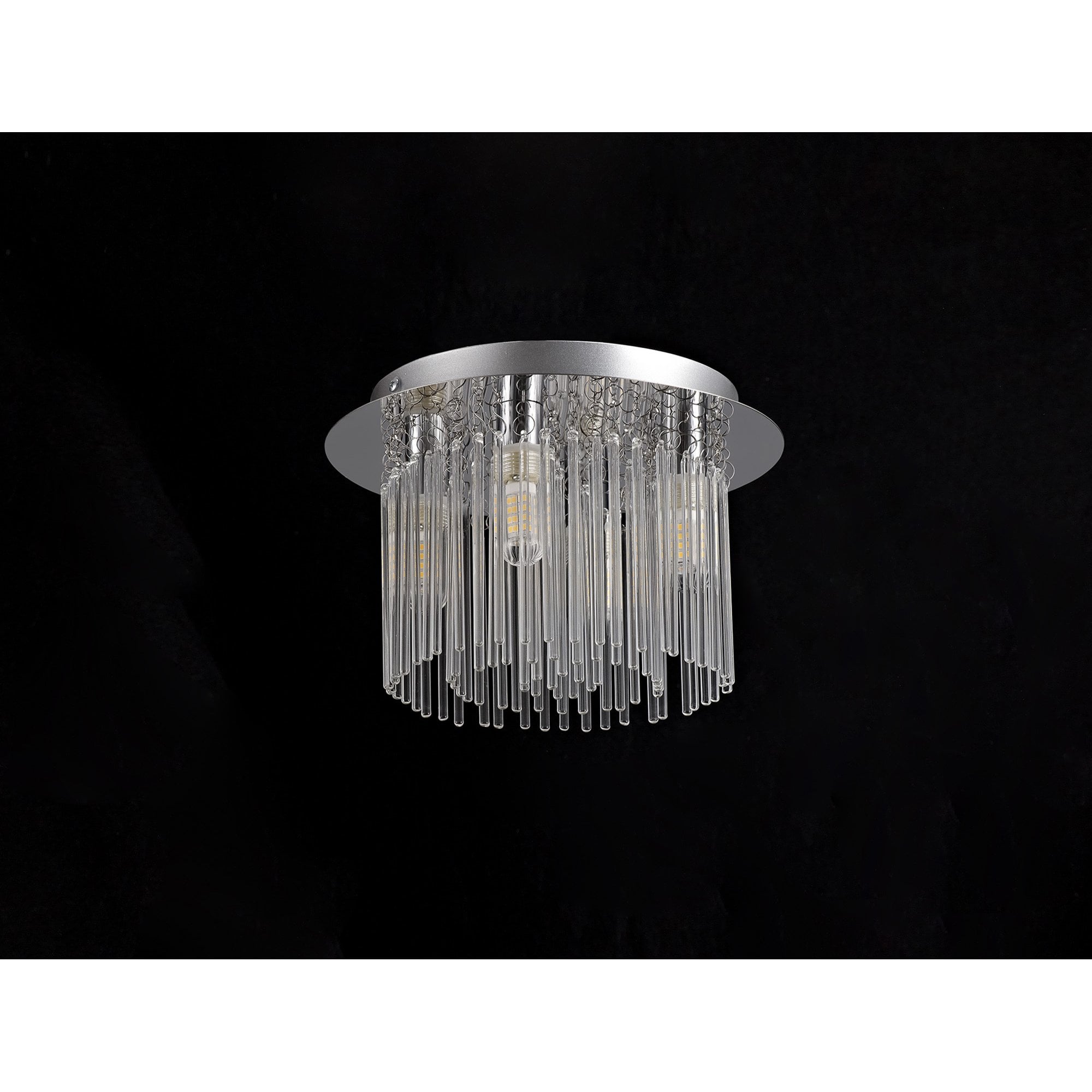 NL70589 Annie Bathroom Ceiling 4 Light Polished Chrome/Clear Glass
