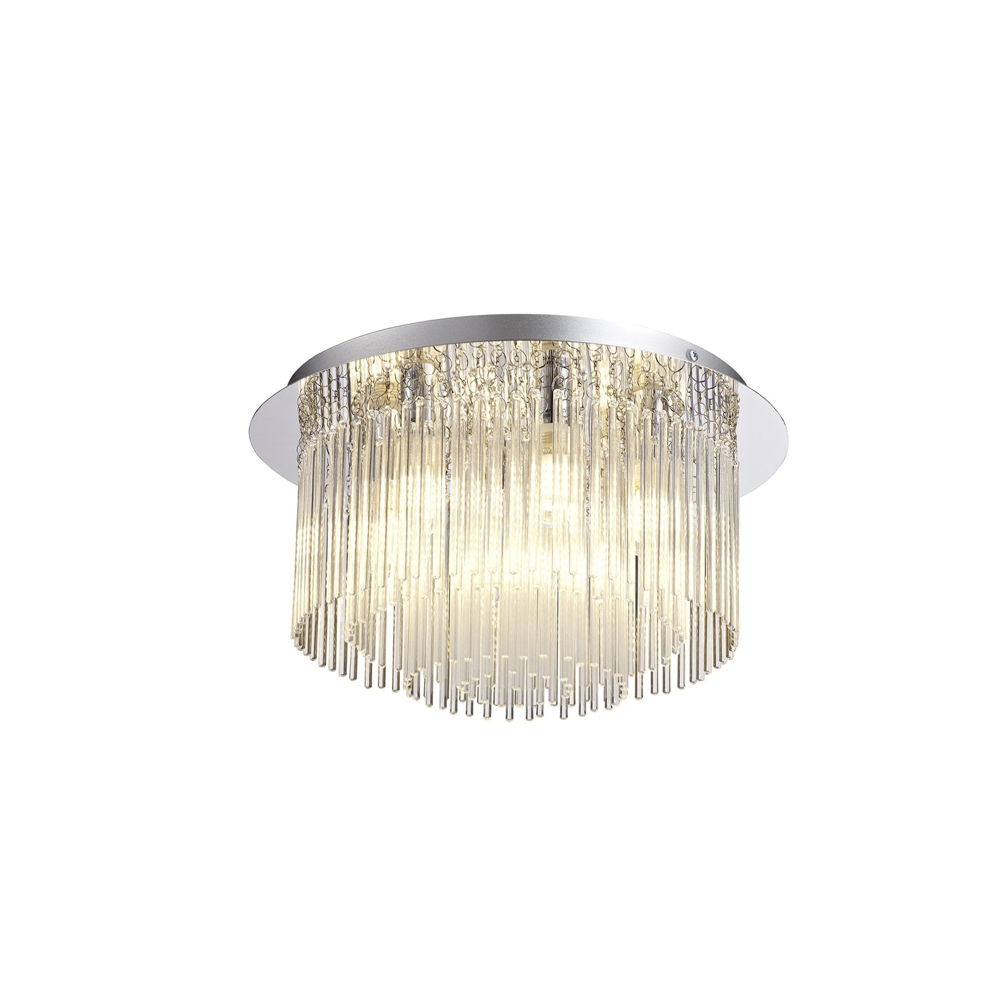 NL70599 Annie Bathroom Ceiling 6 Light Polished Chrome/Clear Glass