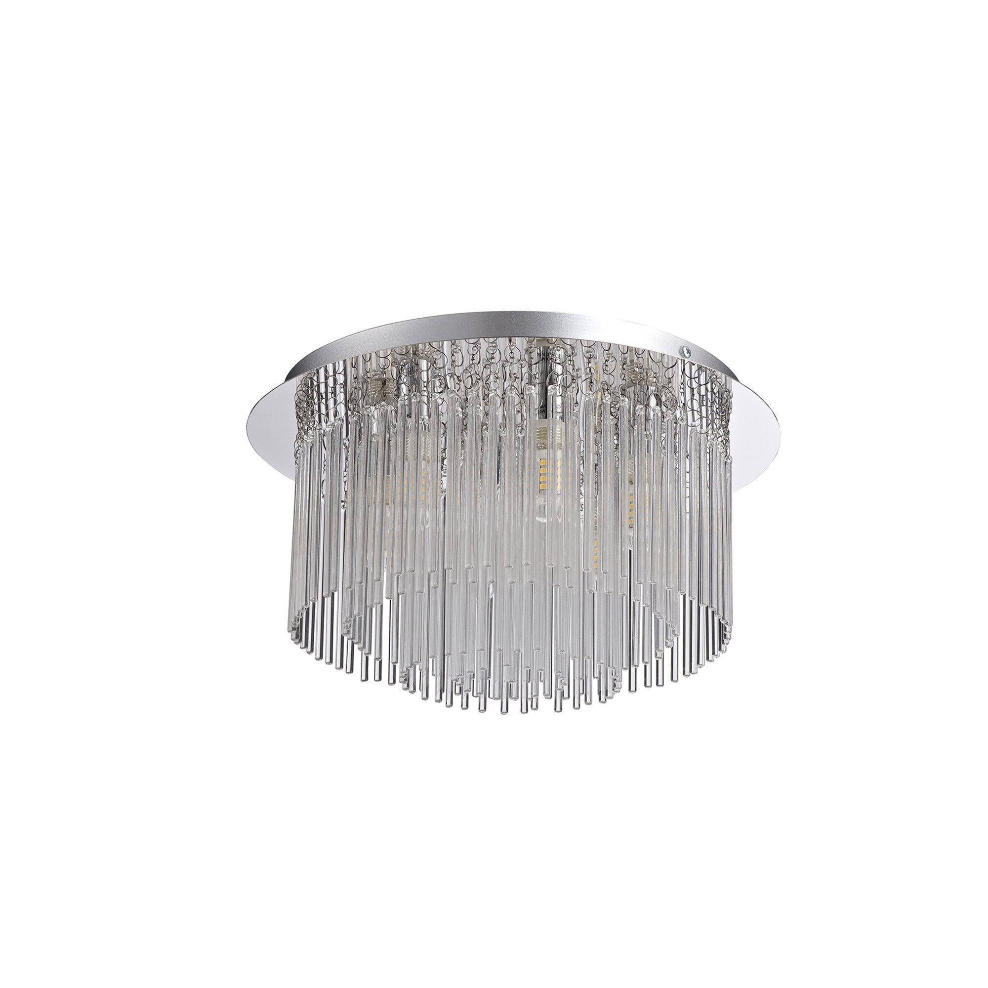 NL70599 Annie Bathroom Ceiling 6 Light Polished Chrome/Clear Glass