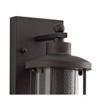 NL71989 Argon Outdoor Small Wall Lamp Antique Bronze/Clear Glass