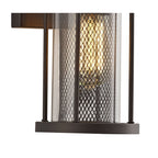 NL71989 Argon Outdoor Small Wall Lamp Antique Bronze/Clear Glass