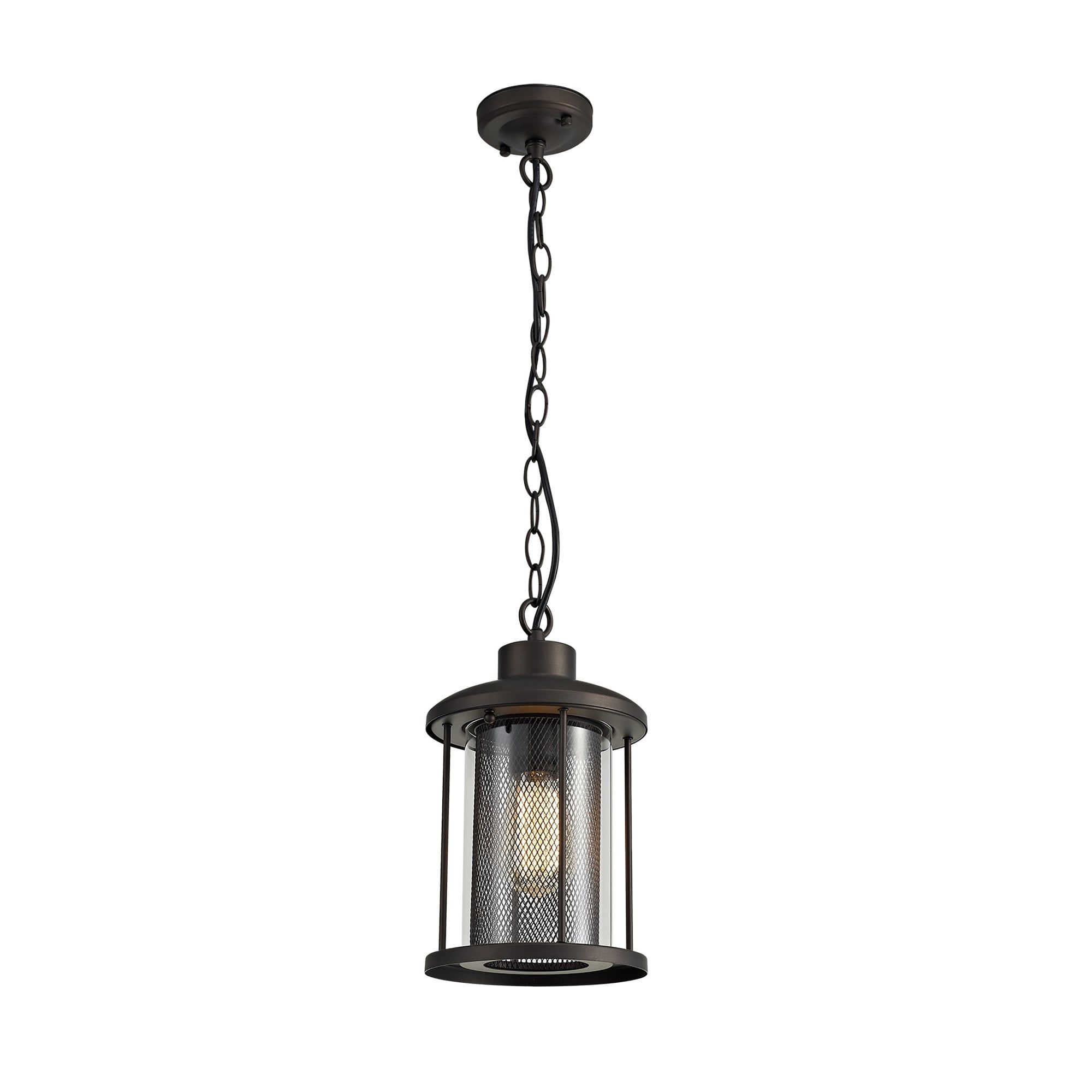 NL73169 Argon Outdoor Pendant Antique Bronze/Clear Glass
