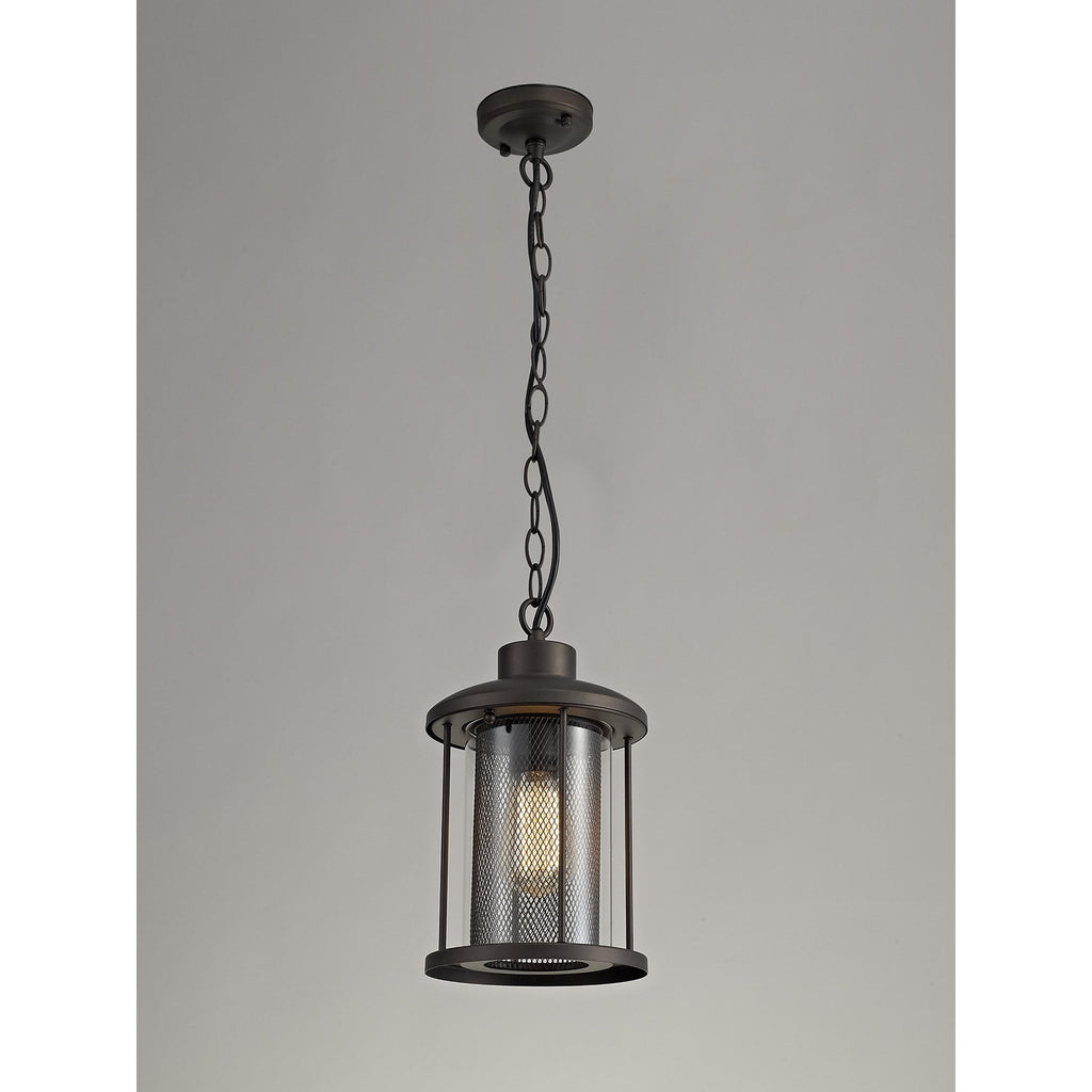 NL73169 Argon Outdoor Pendant Antique Bronze/Clear Glass