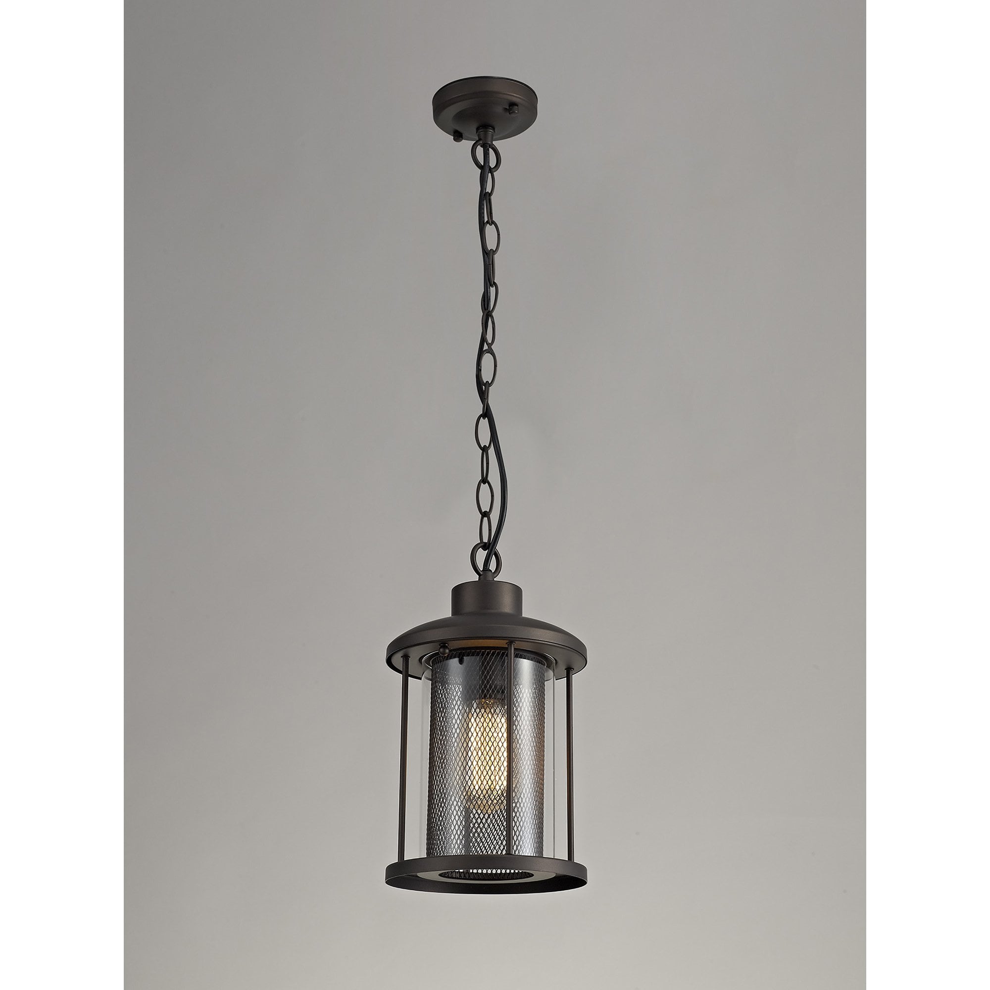 NL73169 Argon Outdoor Pendant Antique Bronze/Clear Glass