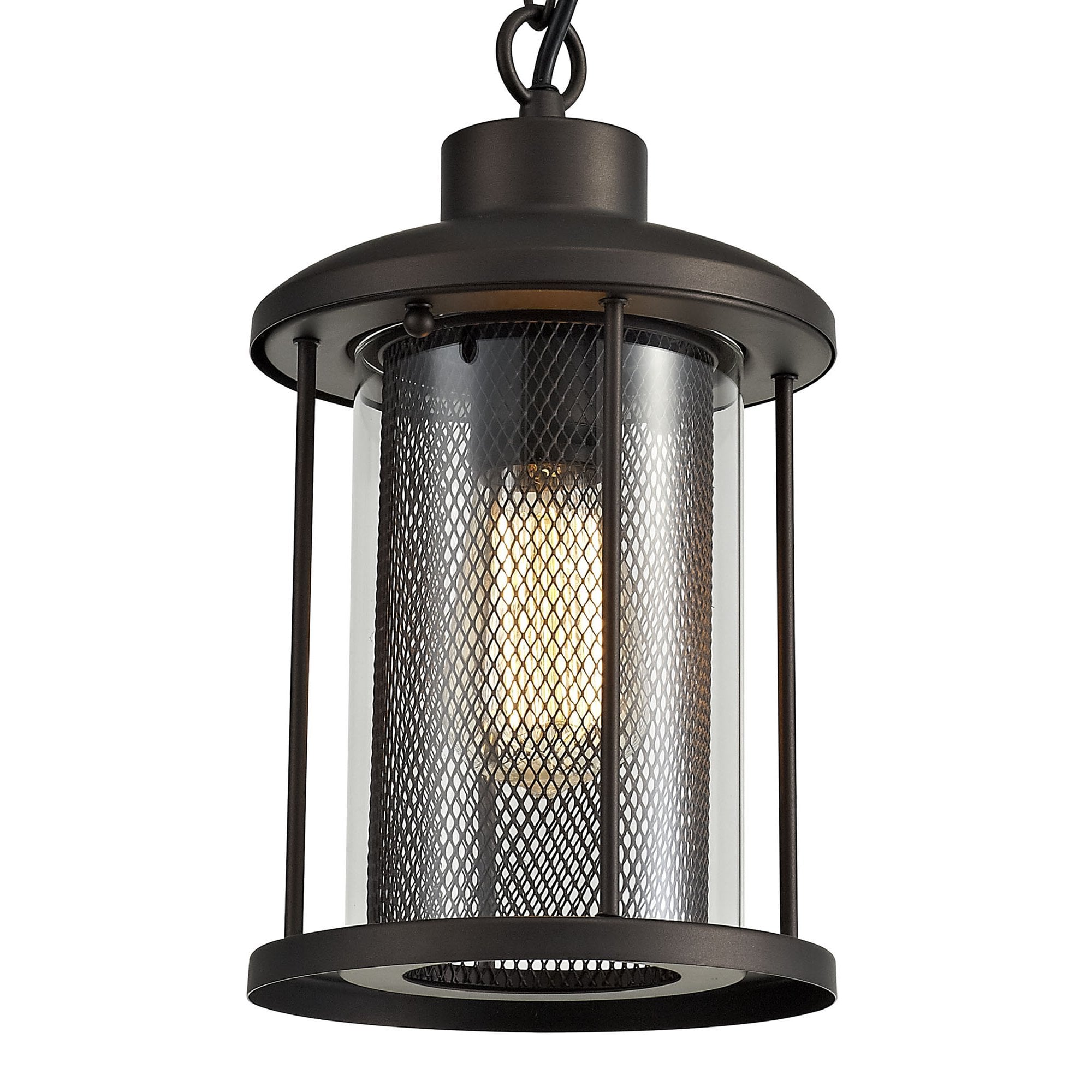 NL73169 Argon Outdoor Pendant Antique Bronze/Clear Glass