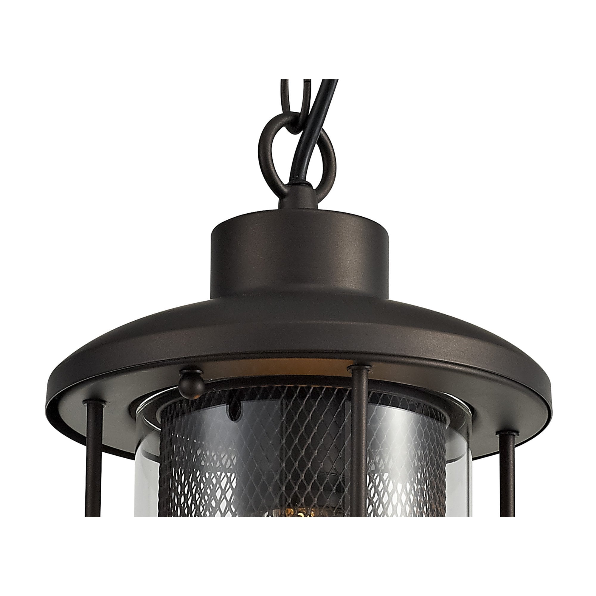 NL73169 Argon Outdoor Pendant Antique Bronze/Clear Glass