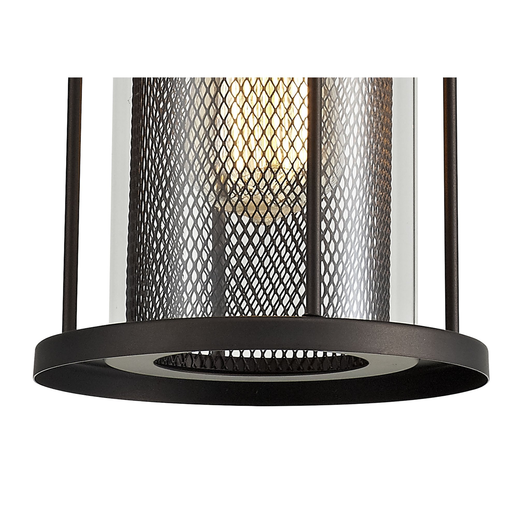 NL73169 Argon Outdoor Pendant Antique Bronze/Clear Glass