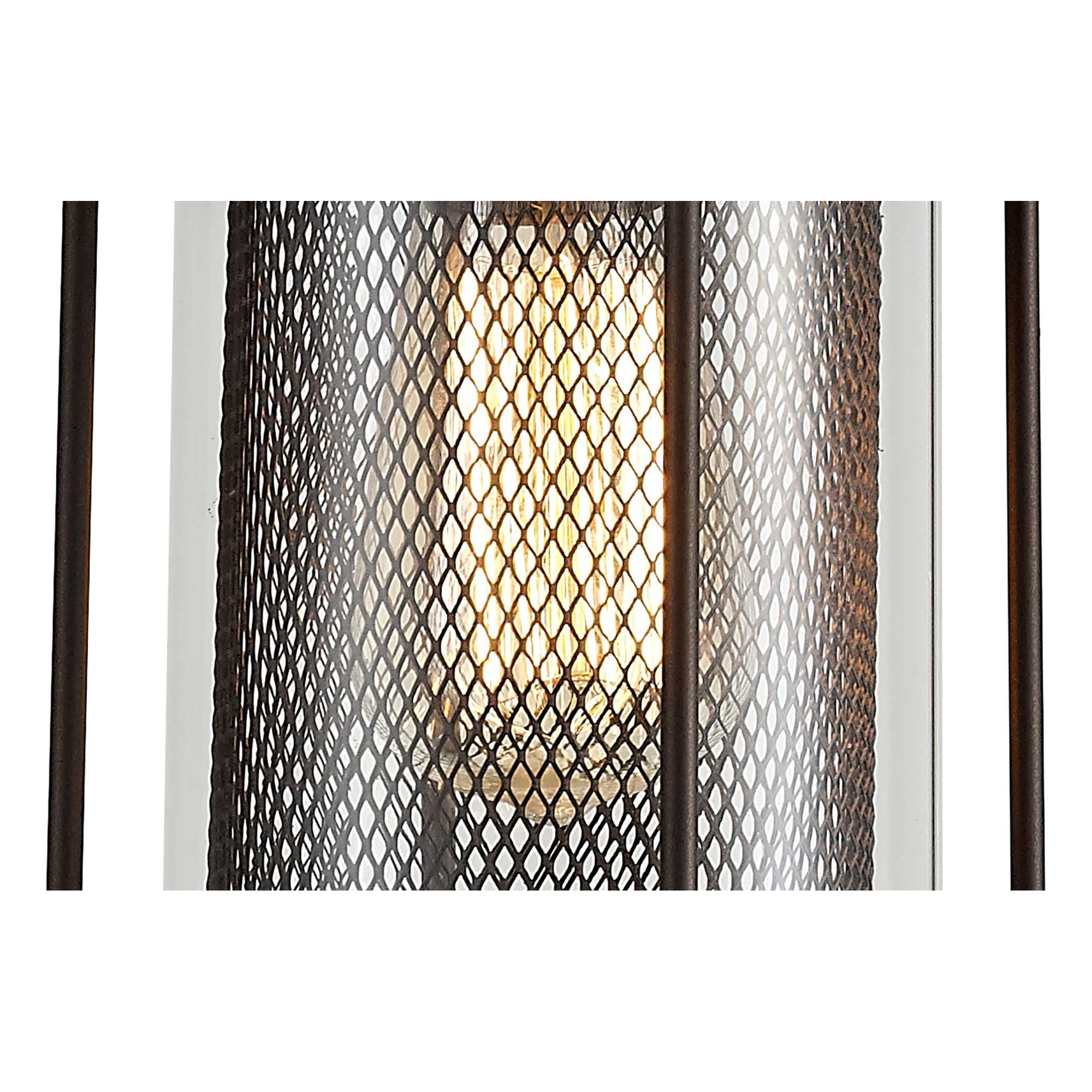 NL73169 Argon Outdoor Pendant Antique Bronze/Clear Glass