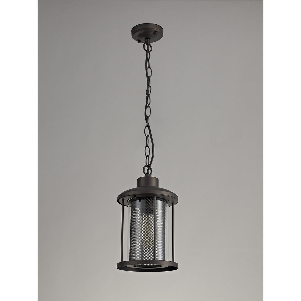 NL73169 Argon Outdoor Pendant Antique Bronze/Clear Glass