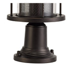 NL73179 Argon Outdoor Pedestal Lamp Antique Bronze/Clear Glass