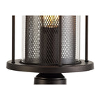 NL73179 Argon Outdoor Pedestal Lamp Antique Bronze/Clear Glass