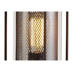 NL73179 Argon Outdoor Pedestal Lamp Antique Bronze/Clear Glass