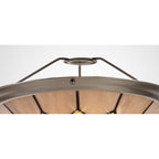 NL72399 Archie Tiffany Non-electric Up Lighter Shade Cream/Grey/Crystal Centre/Satin Nickel Brass Trim
