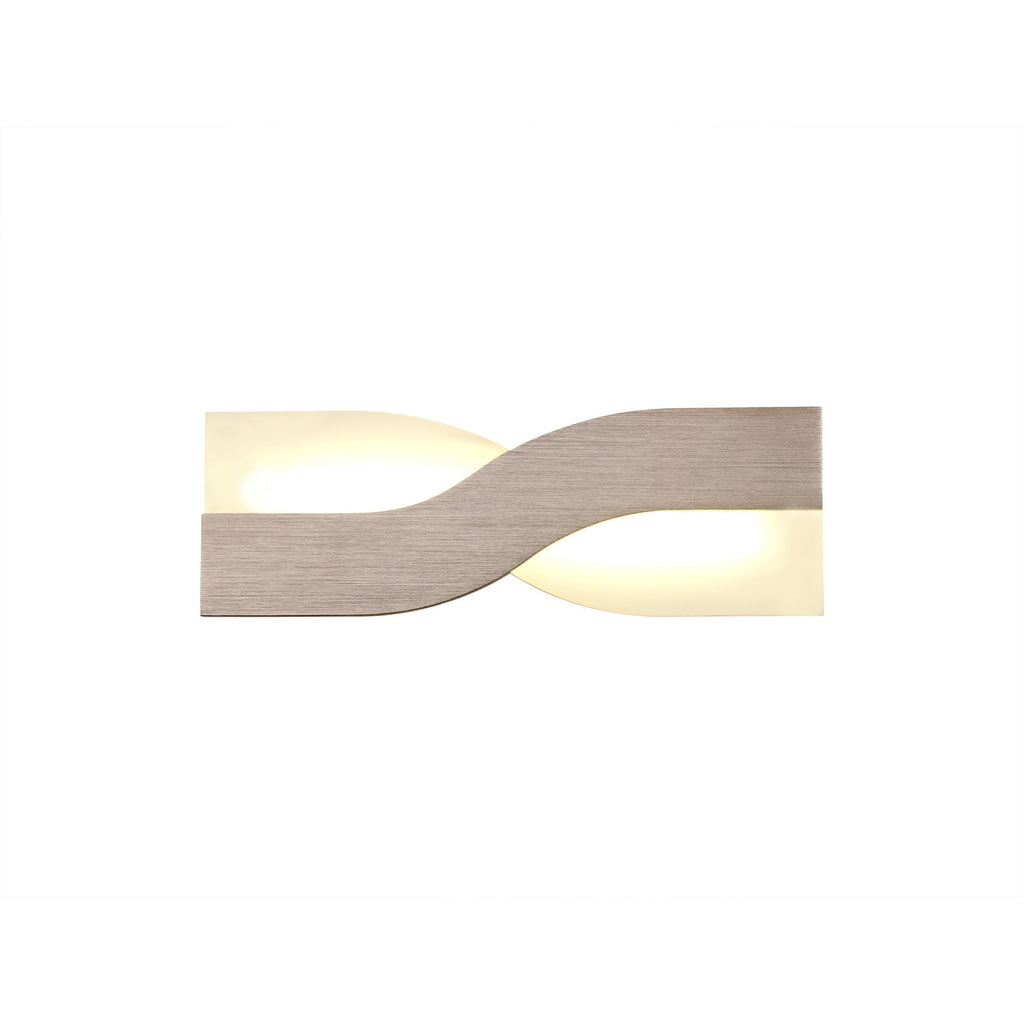 NL70409 Abe Wall Lamp LED Brushed Brown/Frosted White