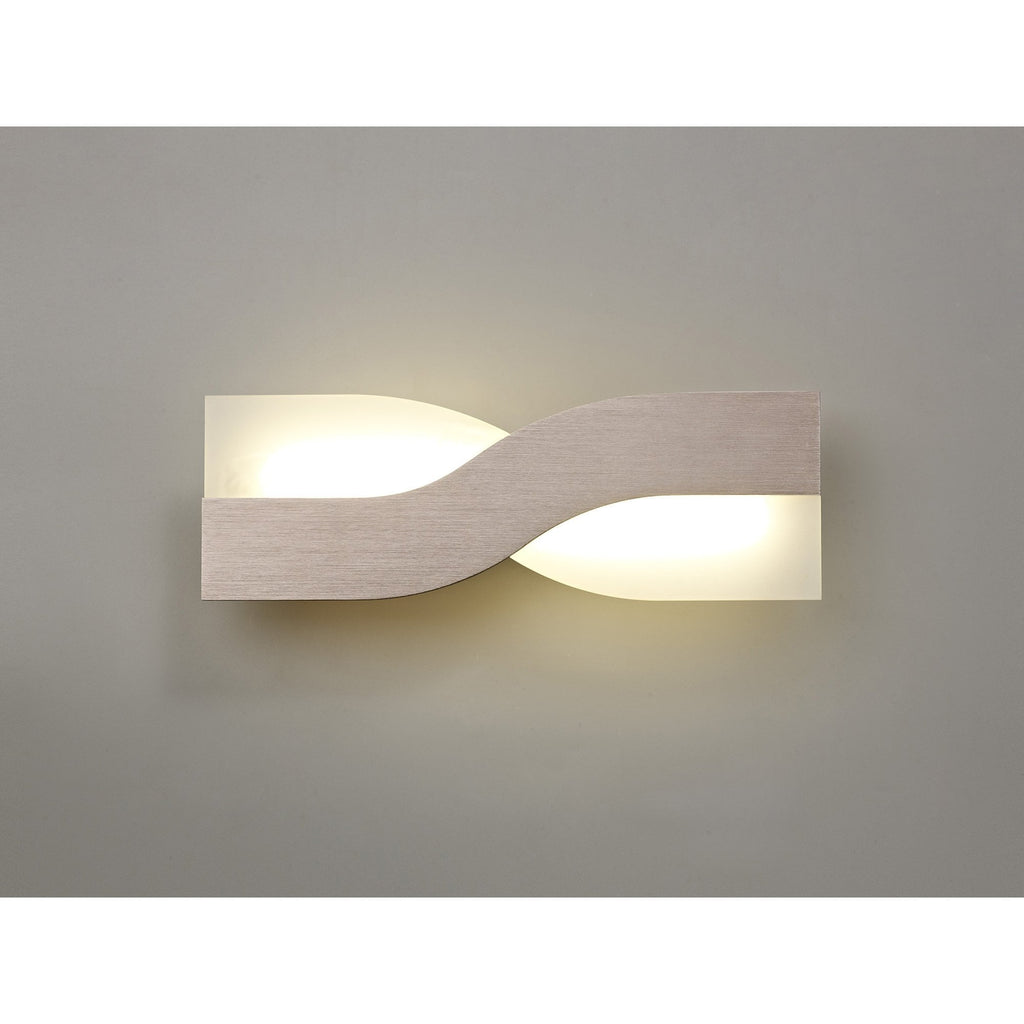 NL70409 Abe Wall Lamp LED Brushed Brown/Frosted White