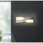 NL70419 Abe Wall Lamp LED Brushed Aluminium/Frosted White