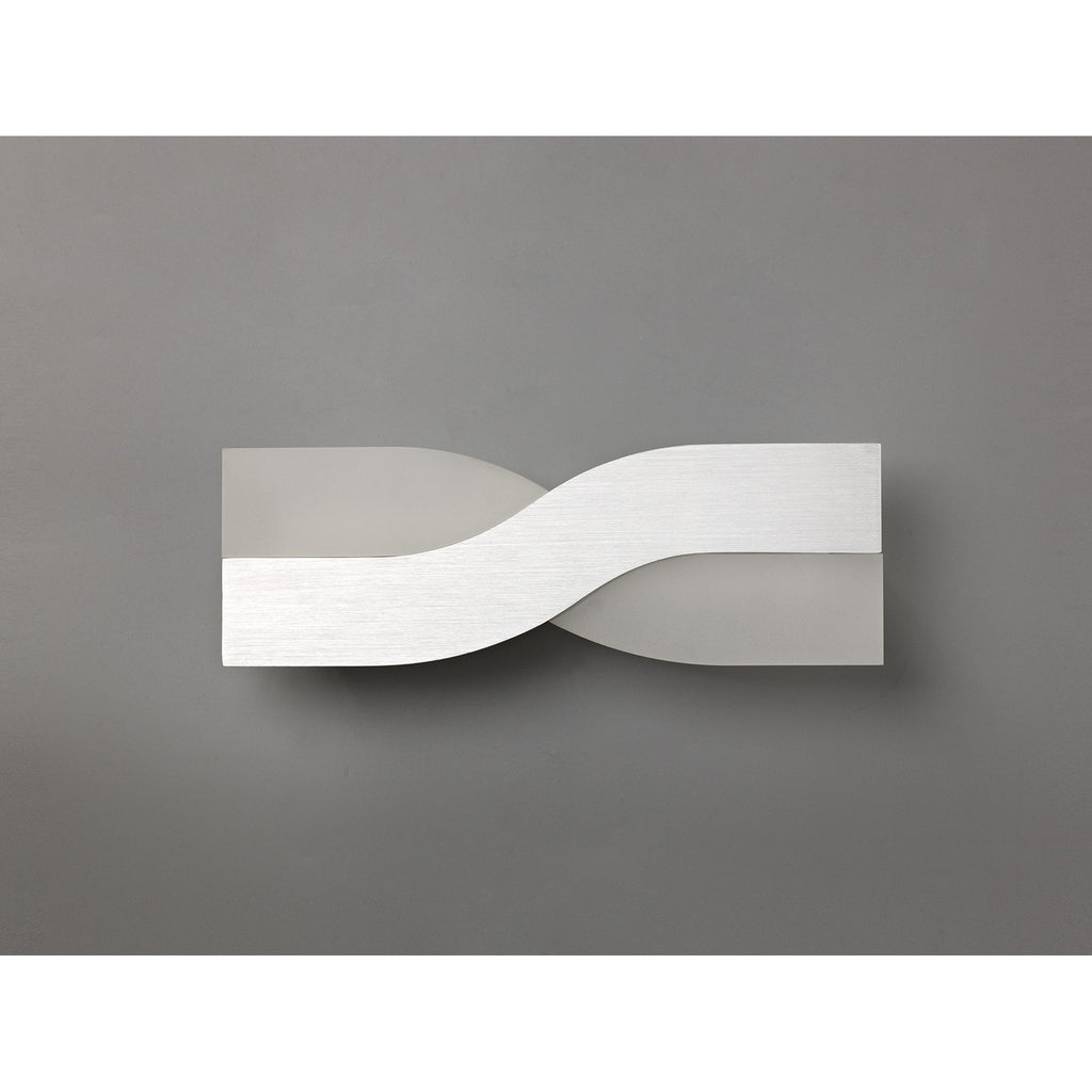 NL70419 Abe Wall Lamp LED Brushed Aluminium/Frosted White