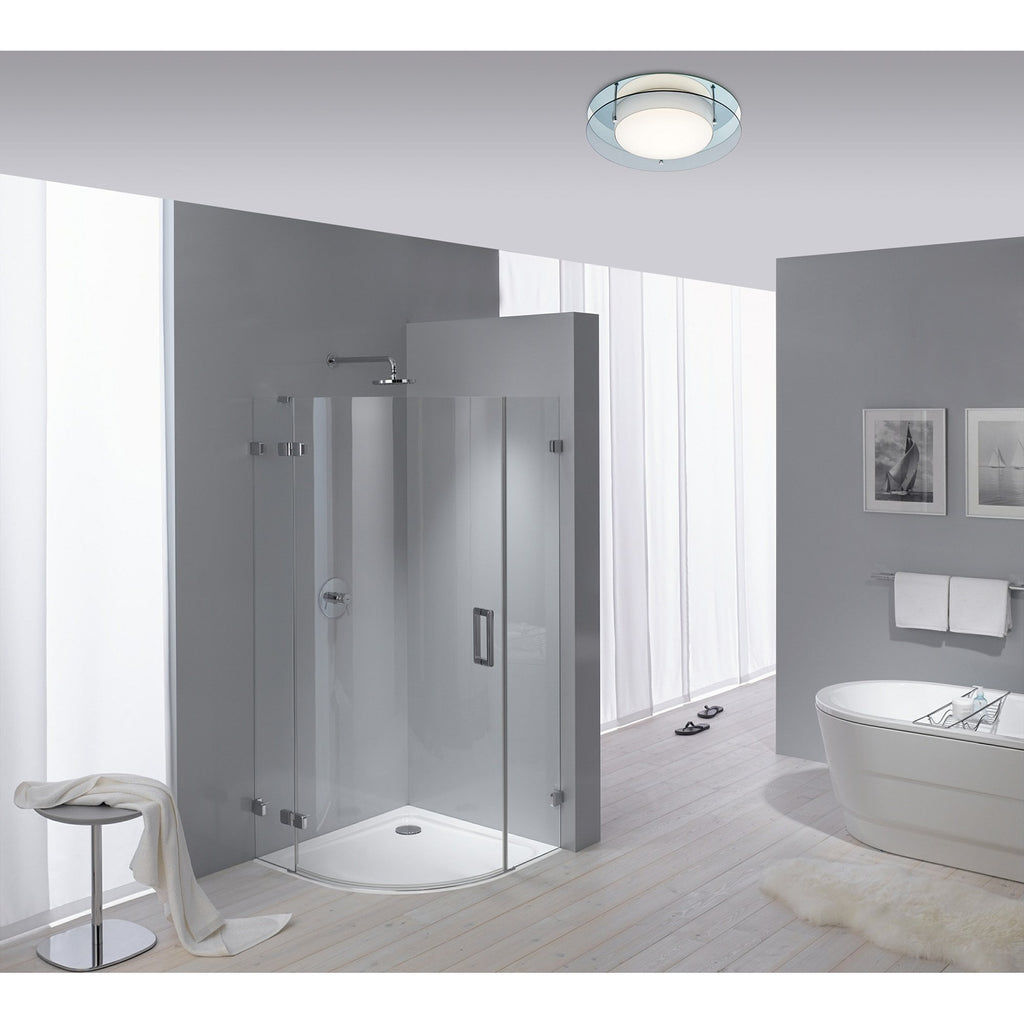 NL70479 Bart Bathroom Ceiling  Light LED Smoked/Mirror