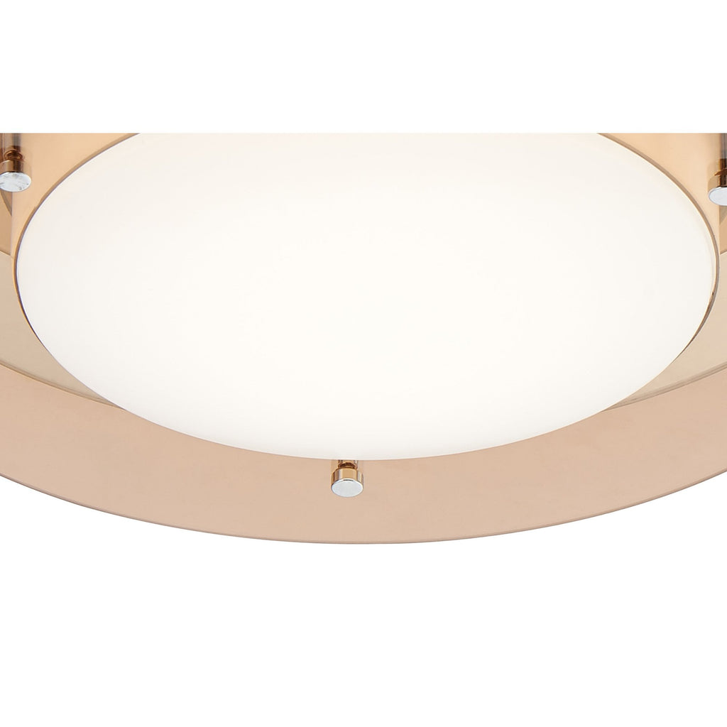 NL70489 Bart Bathroom Ceiling  Light LED Amber/Mirror