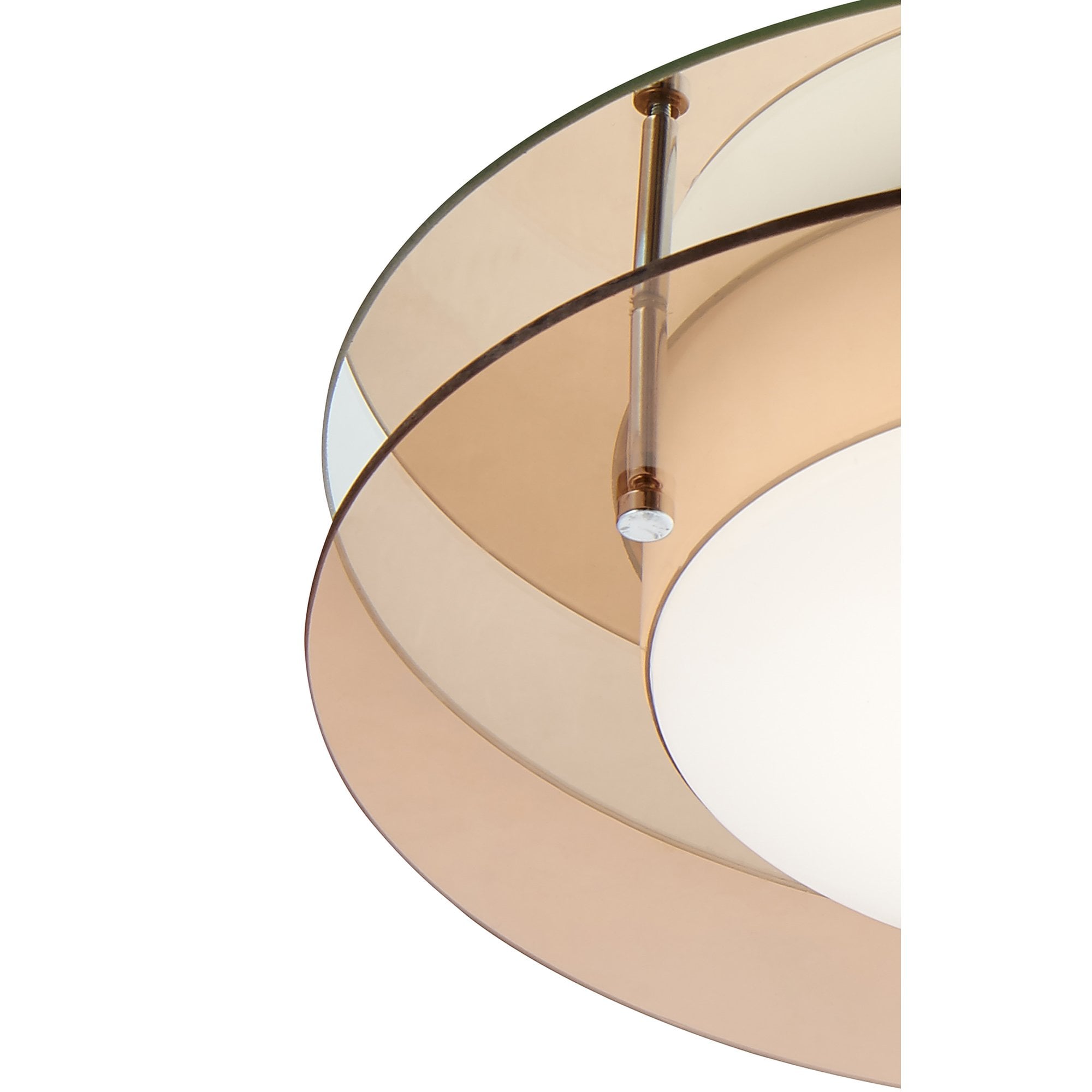 NL70489 Bart Bathroom Ceiling  Light LED Amber/Mirror