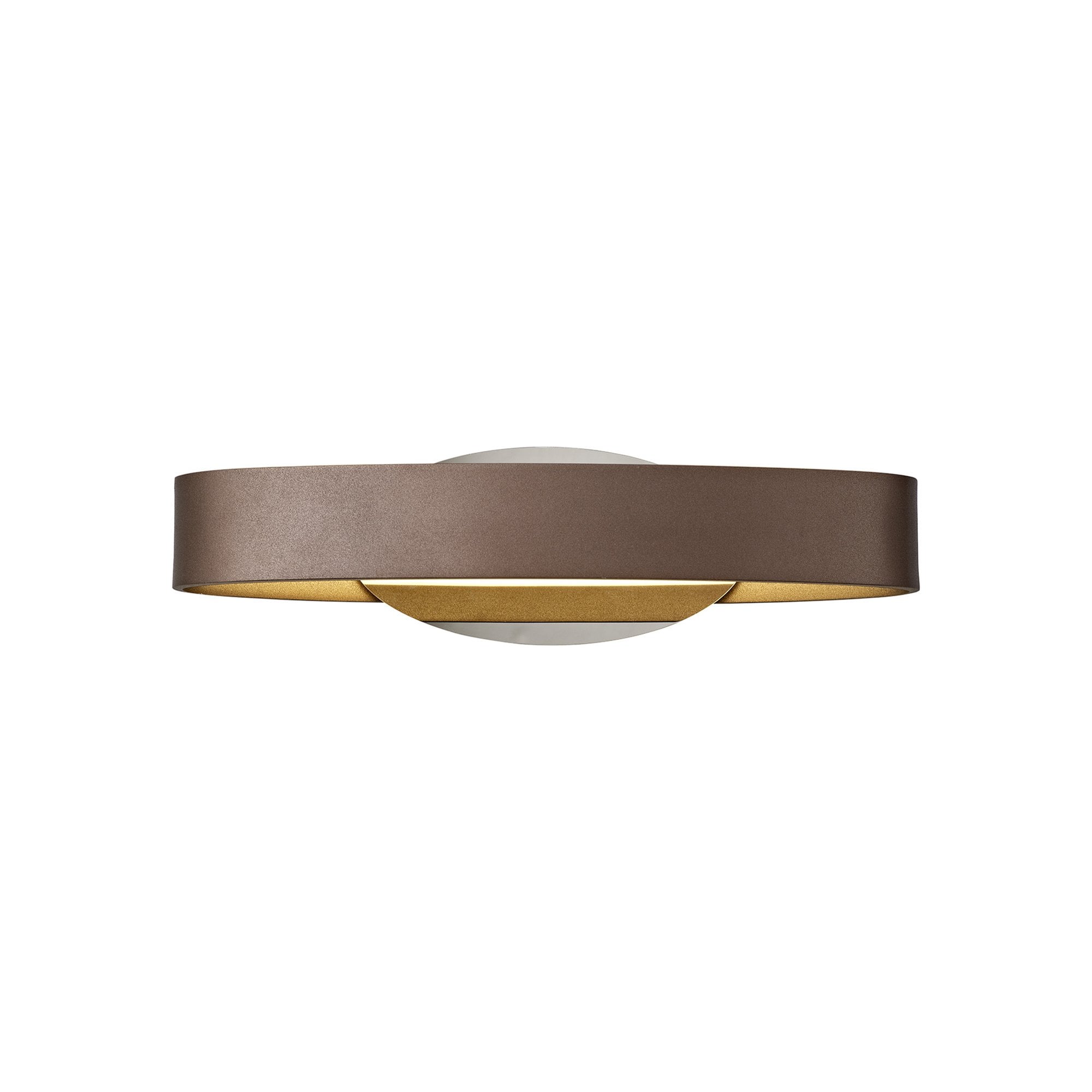 NL70399 Barry Wall Lamp LED Satin Brown/Polished Chrome