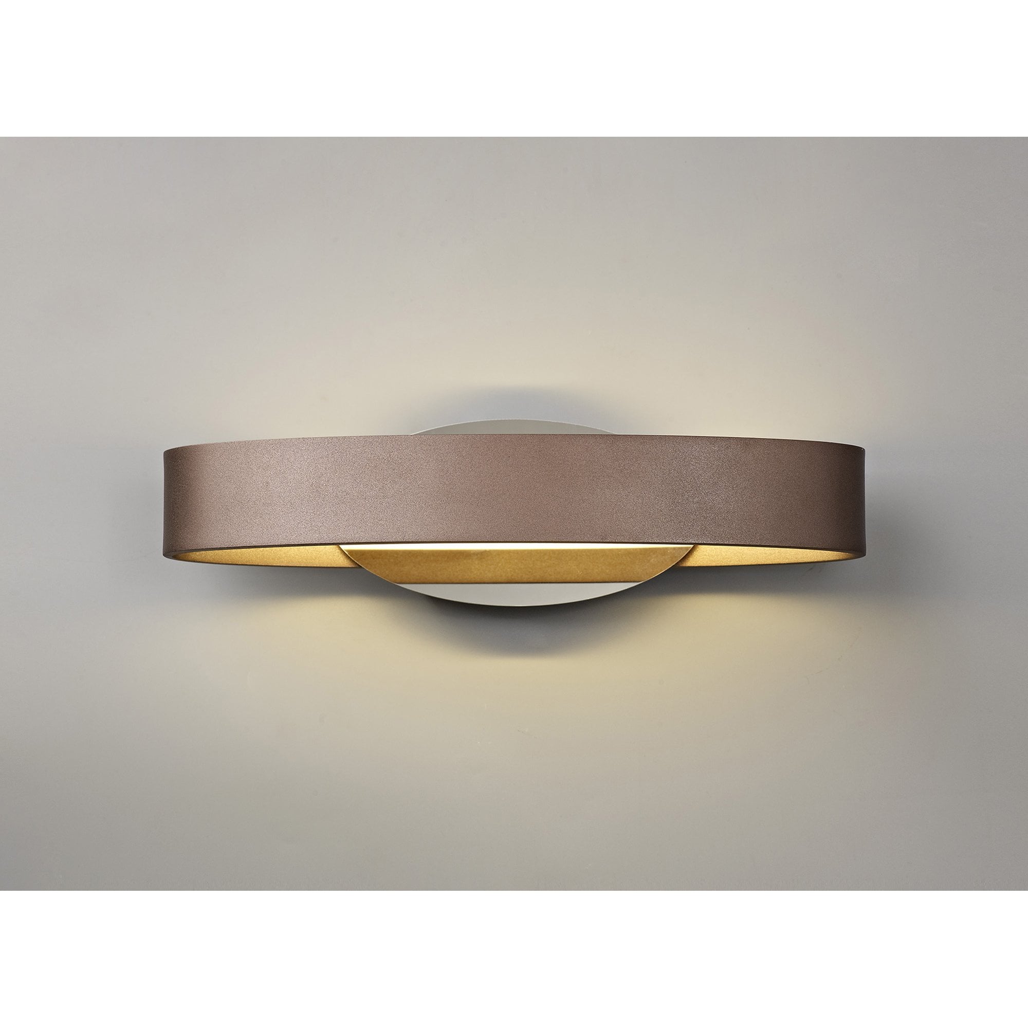 NL70399 Barry Wall Lamp LED Satin Brown/Polished Chrome