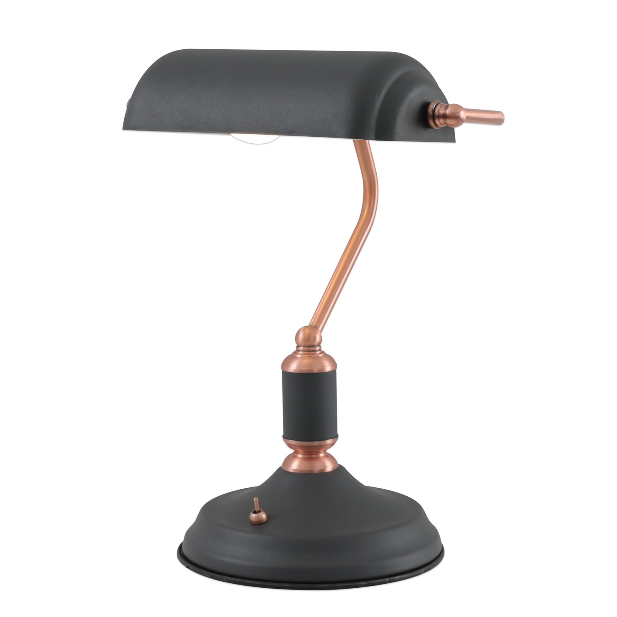 Barnie Table  Lamp 1 Light With Toggle Switch Sand Black/Copper