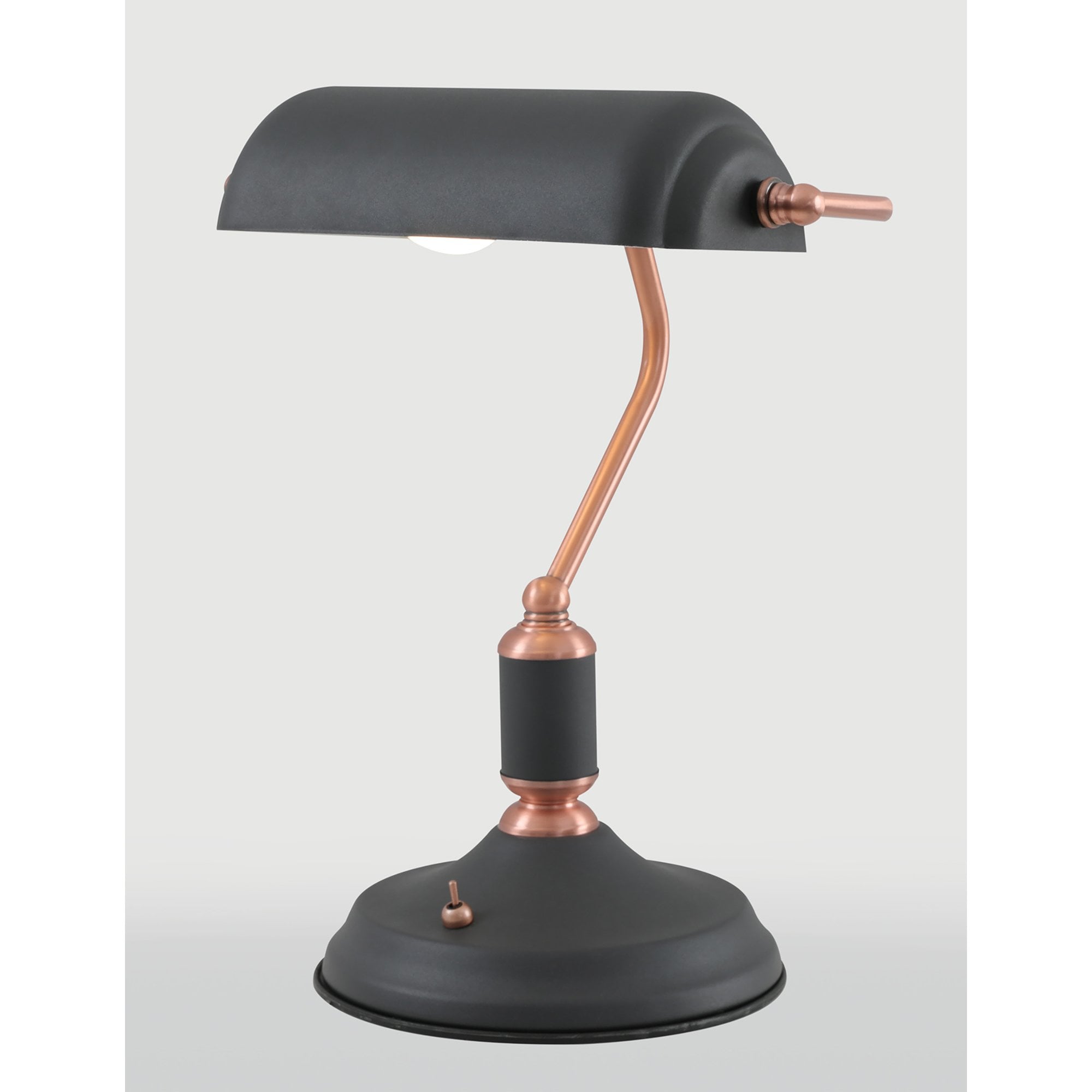 Barnie Table  Lamp 1 Light With Toggle Switch Sand Black/Copper