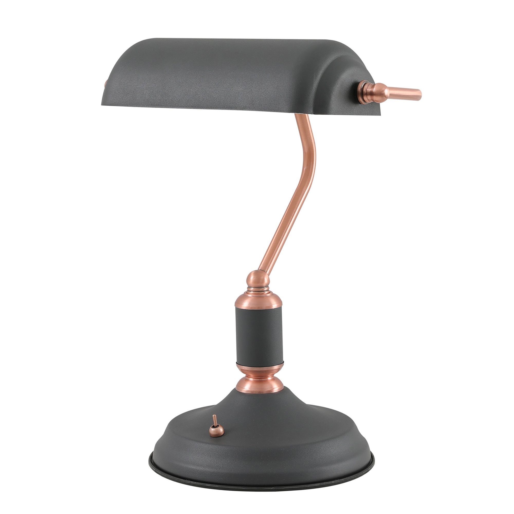 Barnie Table  Lamp 1 Light With Toggle Switch Sand Black/Copper