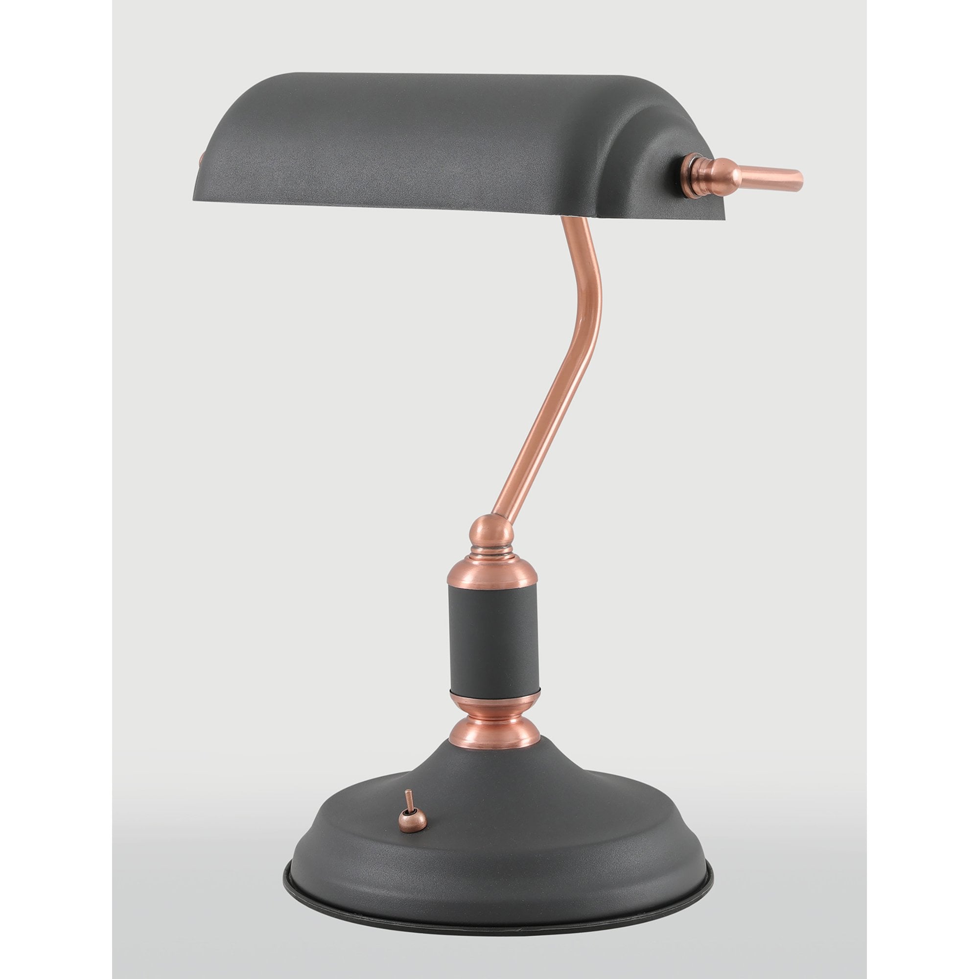 Barnie Table  Lamp 1 Light With Toggle Switch Sand Black/Copper