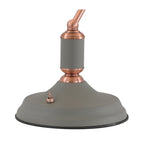 NL70029 Barnie Table Lamp 1 Light With Toggle Switch Sand Grey/Copper
