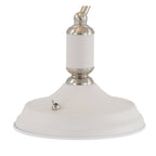 NL70039 Barnie Table Lamp 1 Light With Toggle Switch Satin Nickel/Sand White