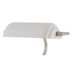 NL70039 Barnie Table Lamp 1 Light With Toggle Switch Satin Nickel/Sand White