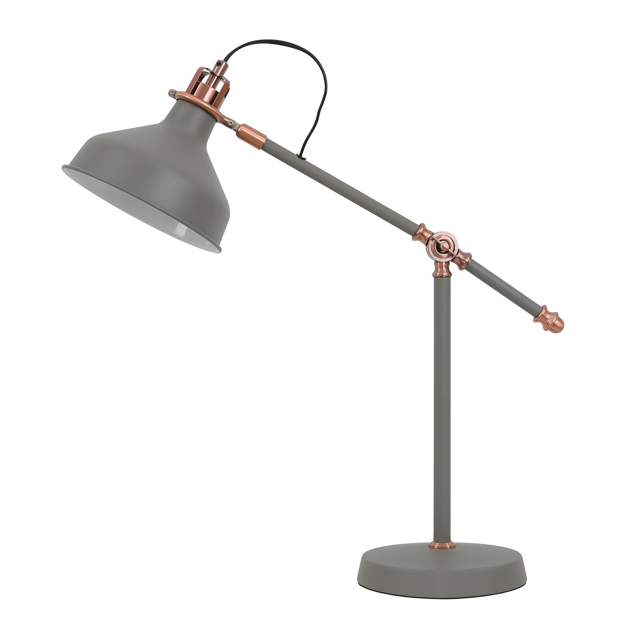 Barnie Adjustable Table  Lamp Sand Grey/Copper/White