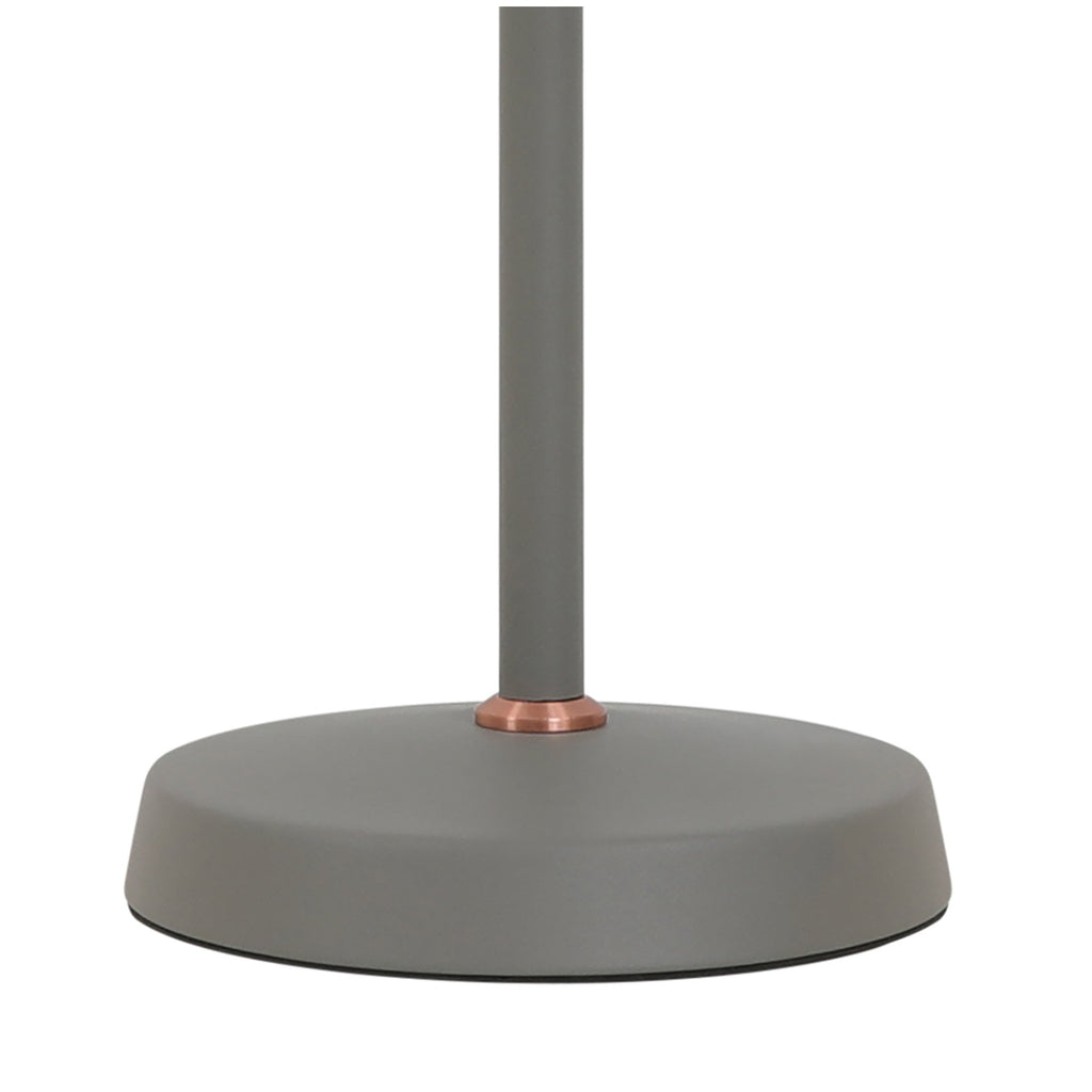 NL70059 Barnie Adjustable Table Lamp Sand Grey/Copper/White