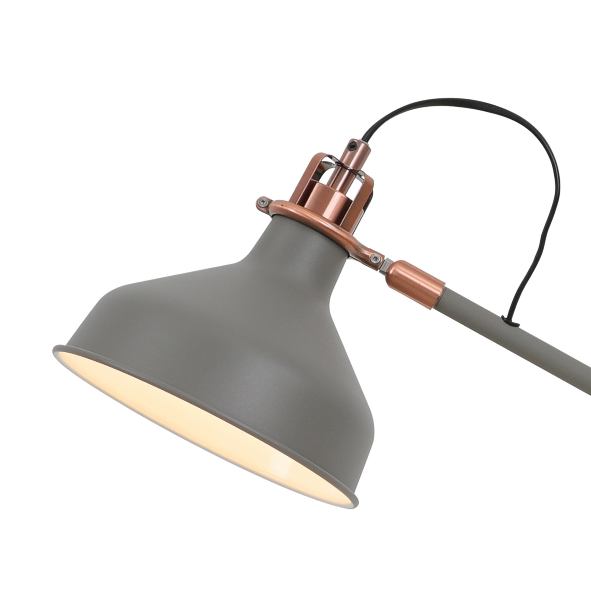 Barnie Adjustable Table  Lamp Sand Grey/Copper/White