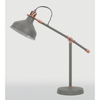 NL70059 Barnie Adjustable Table Lamp Sand Grey/Copper/White