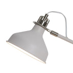 NL70069 Barnie Adjustable Table Lamp Sand White/Satin Nickel/White