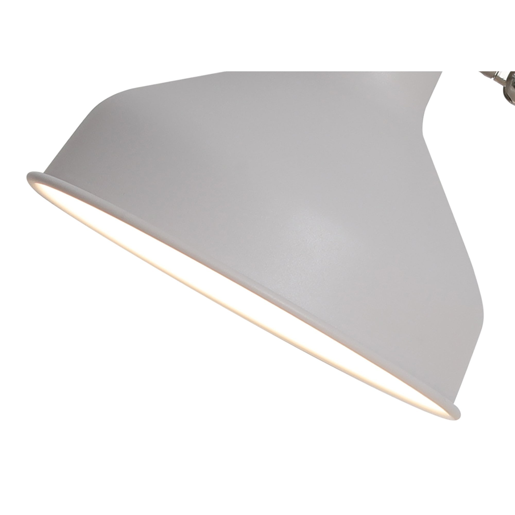 NL70069 Barnie Adjustable Table Lamp Sand White/Satin Nickel/White