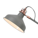 NL70089 Barnie Adjustable Floor Lamp Sand Grey/Copper/White